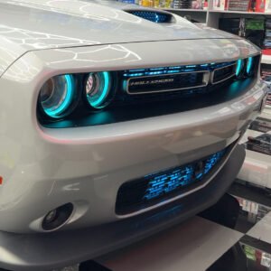Premium Car Hub Dodge challenger Grill Lights and ring lights